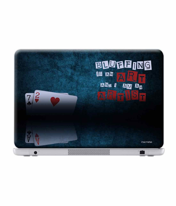 Art of Bluffing - Skins for Generic 12" Laptops (26.9 cm X 21.1 cm) By Sleeky India, Laptop skins, laptop wraps, surface pro skins