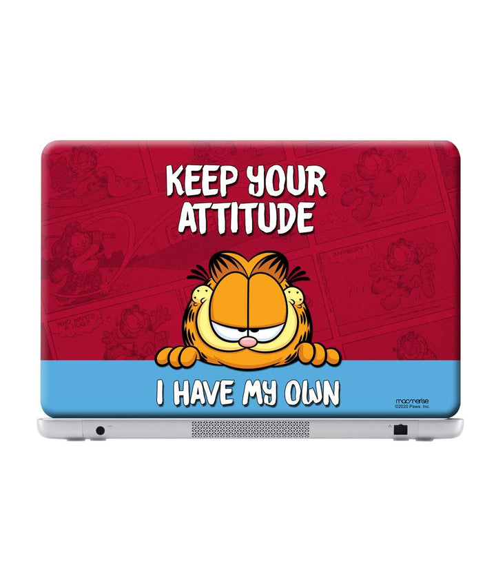 Attitude Garfield - Skins for Generic 12" Laptops (26.9 cm X 21.1 cm) By Sleeky India, Laptop skins, laptop wraps, surface pro skins
