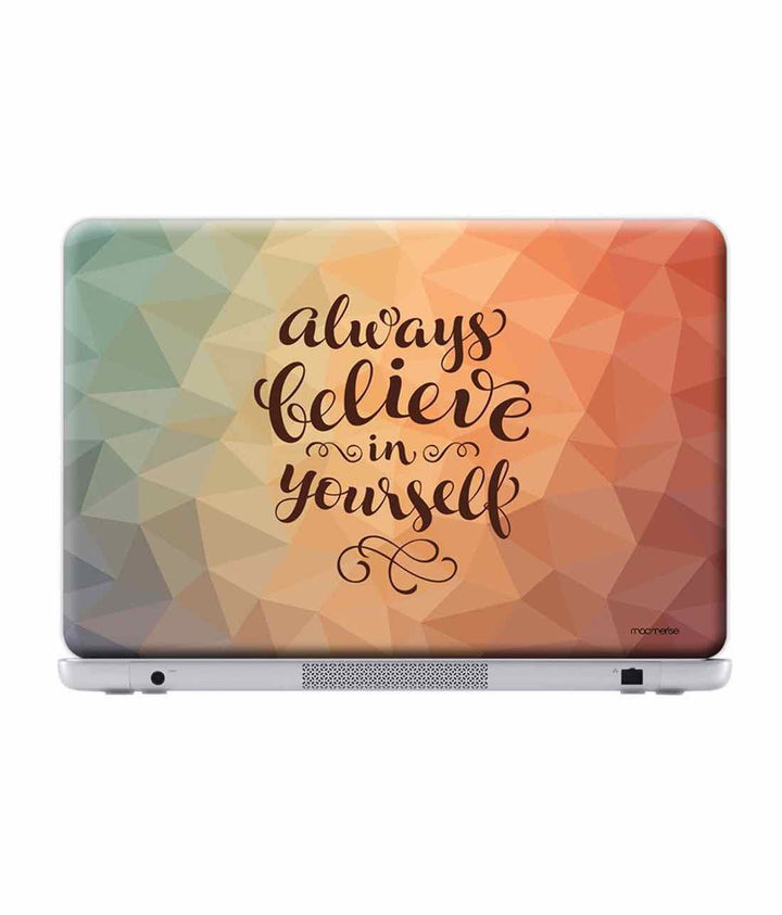 Believe in yourself - Skins for Generic 12" Laptops (26.9 cm X 21.1 cm) By Sleeky India, Laptop skins, laptop wraps, surface pro skins