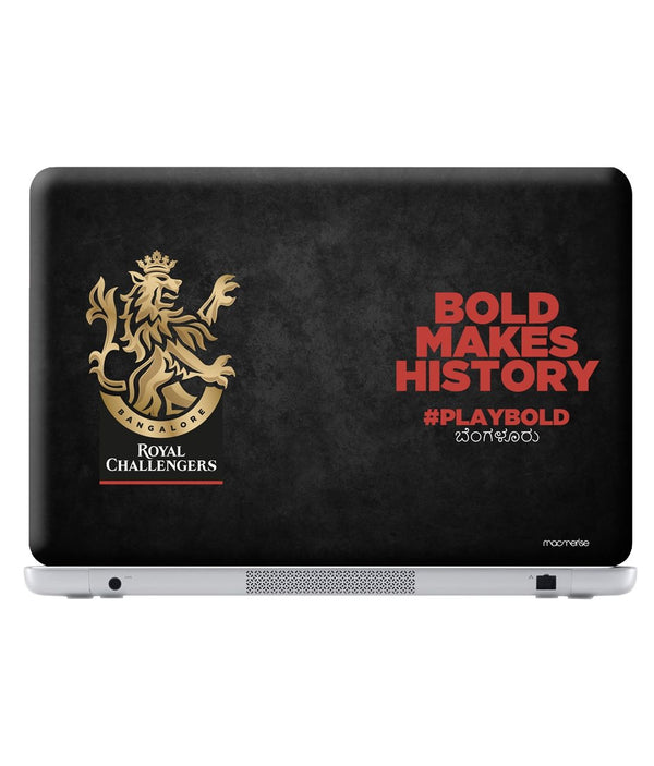 Bold Makes History - Skins for Dell Alienware 17 Laptops (26.9 cm X 21.1 cm) By Sleeky India, Laptop skins, laptop wraps, surface pro skins