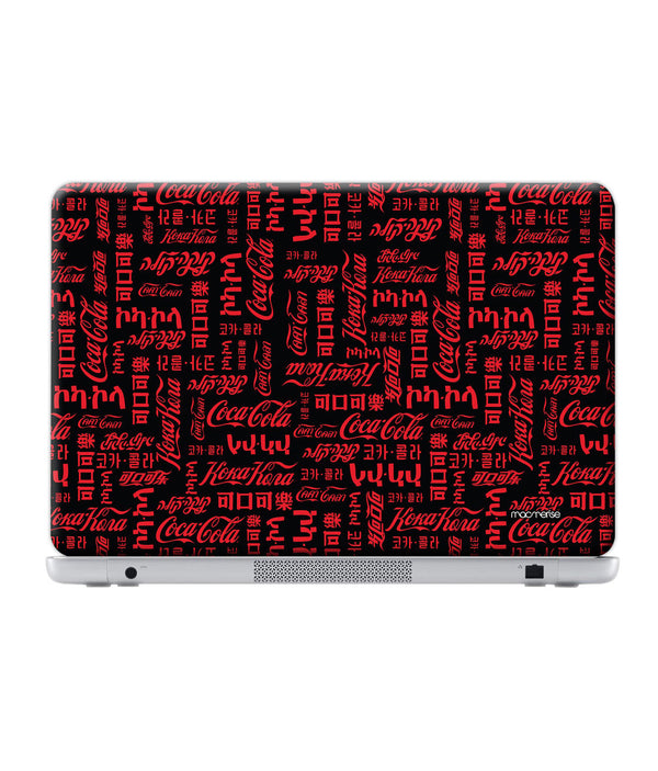 Coke Script - Skins for Generic 15.4" Laptops (26.9 cm X 21.1 cm) By Sleeky India, Laptop skins, laptop wraps, surface pro skins