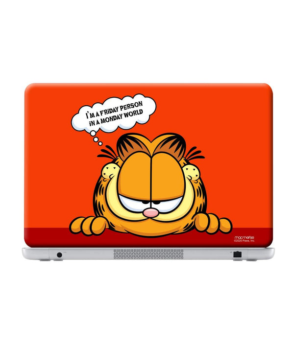 Friday Garfield - Skins for Generic 12" Laptops (26.9 cm X 21.1 cm) By Sleeky India, Laptop skins, laptop wraps, surface pro skins
