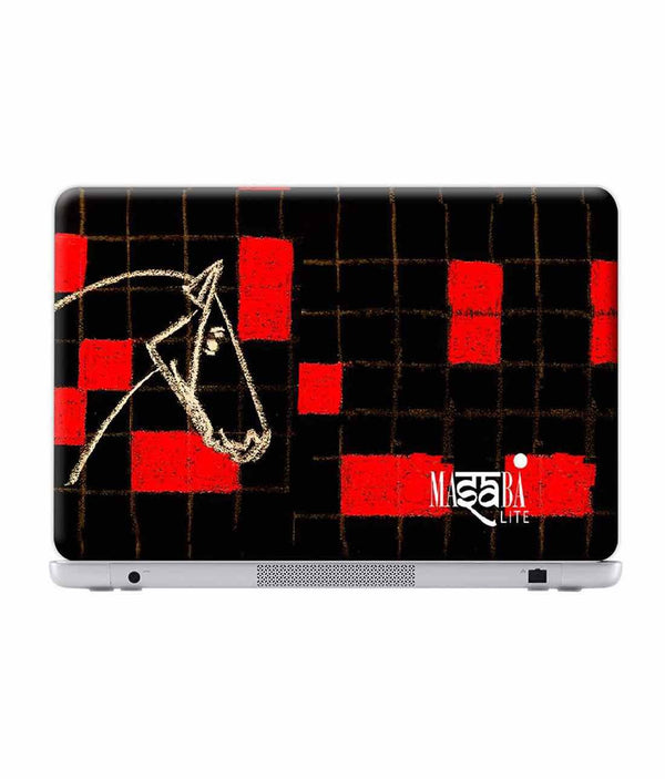 Masaba Red Checkered Horse - Skins for Generic 12" Laptops (26.9 cm X 21.1 cm) By Sleeky India, Laptop skins, laptop wraps, surface pro skins