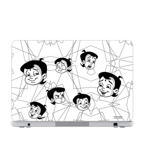 Moods Of Bheem White - Skins for Dell Dell Inspiron 15 - 5000 series Laptops  By Sleeky India, Laptop skins, laptop wraps, surface pro skins