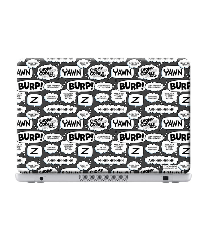 Moods of Garfield Grey - Laptop Skins - Sleeky India 