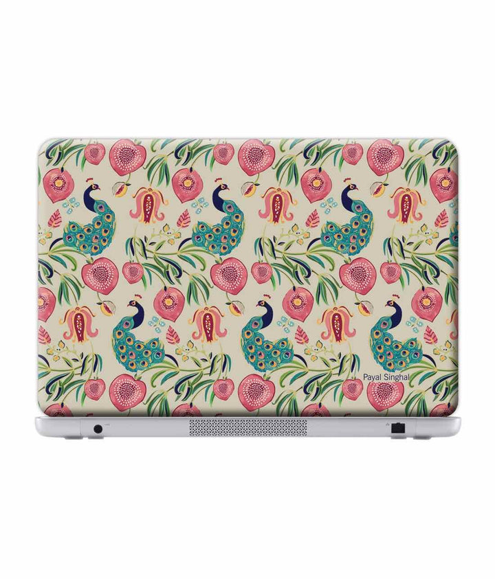 Payal Singhal Anaar and Mor Beige - Skins for Generic 15.4" Laptops (26.9 cm X 21.1 cm) By Sleeky India, Laptop skins, laptop wraps, surface pro skins