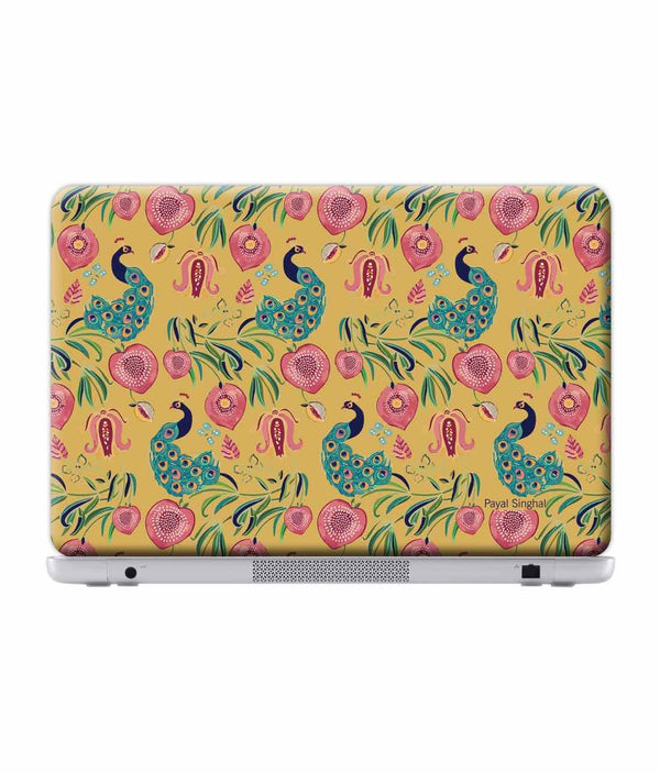 Payal Singhal Anaar and Mor Mustard - Skins for Generic 12" Laptops (26.9 cm X 21.1 cm) By Sleeky India, Laptop skins, laptop wraps, surface pro skins