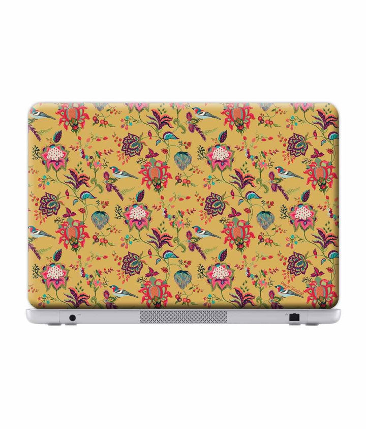 Payal Singhal Chidiya Mustard - Skins for Dell Alienware 17 Laptops (26.9 cm X 21.1 cm) By Sleeky India, Laptop skins, laptop wraps, surface pro skins
