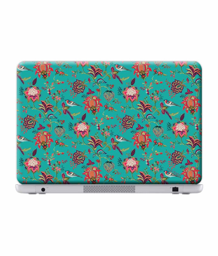 Payal Singhal Chidiya Teal - Skins for Generic 12" Laptops (26.9 cm X 21.1 cm) By Sleeky India, Laptop skins, laptop wraps, surface pro skins