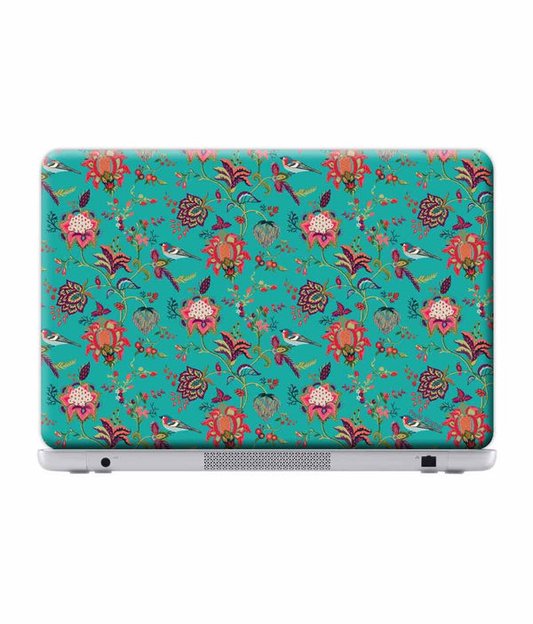 Payal Singhal Chidiya Teal - Skins for Generic 13" Laptops (26.9 cm X 21.1 cm) By Sleeky India, Laptop skins, laptop wraps, surface pro skins