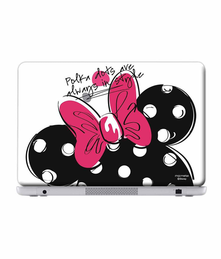 Polka Minnie - Skins for Generic 12" Laptops (26.9 cm X 21.1 cm) By Sleeky India, Laptop skins, laptop wraps, surface pro skins