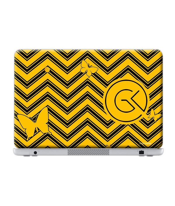 Waves Yellow - Skins for Generic 12" Laptops (26.9 cm X 21.1 cm) By Sleeky India, Laptop skins, laptop wraps, surface pro skins