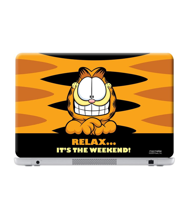Weekend Garfield - Skins for Generic 12" Laptops (26.9 cm X 21.1 cm) By Sleeky India, Laptop skins, laptop wraps, surface pro skins