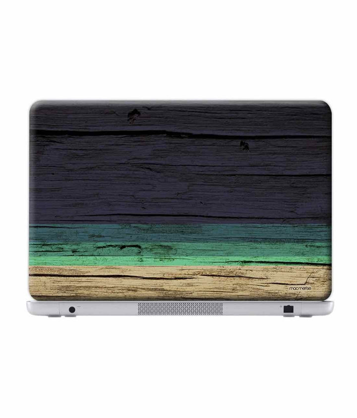 Wood Stripes Blue - Laptop Skins - Sleeky India 