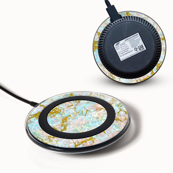 Glitter Gold Marble - Samsung Wireless Charger 2015 Skins