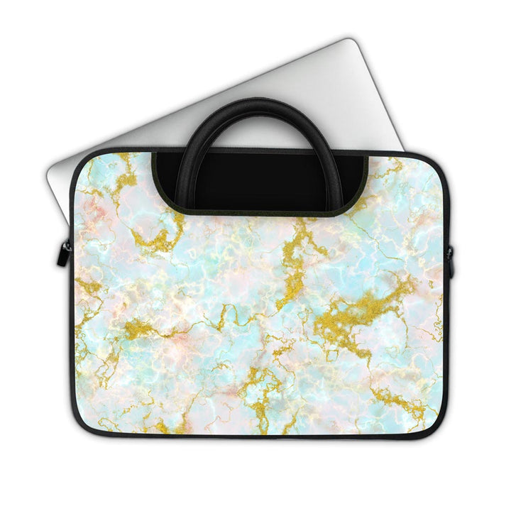 Glitter Gold Marble - Pockets Laptop Sleeve