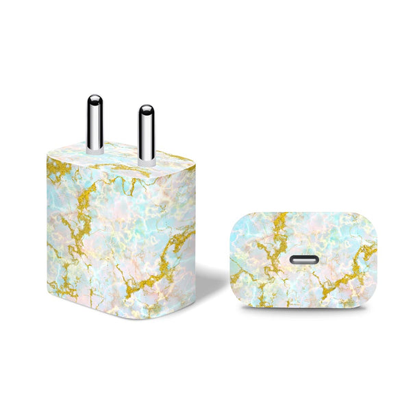 Glitter Gold Marble - Apple 20W Charger Skin
