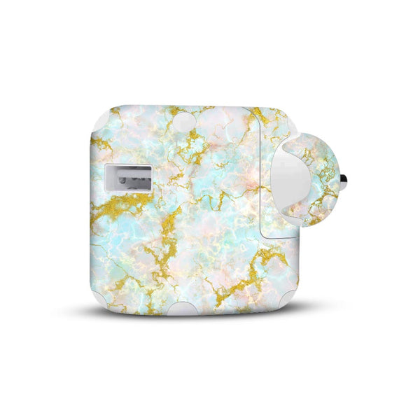 Glittery Liquid Marble - Apple 2019 10W Charger skin
