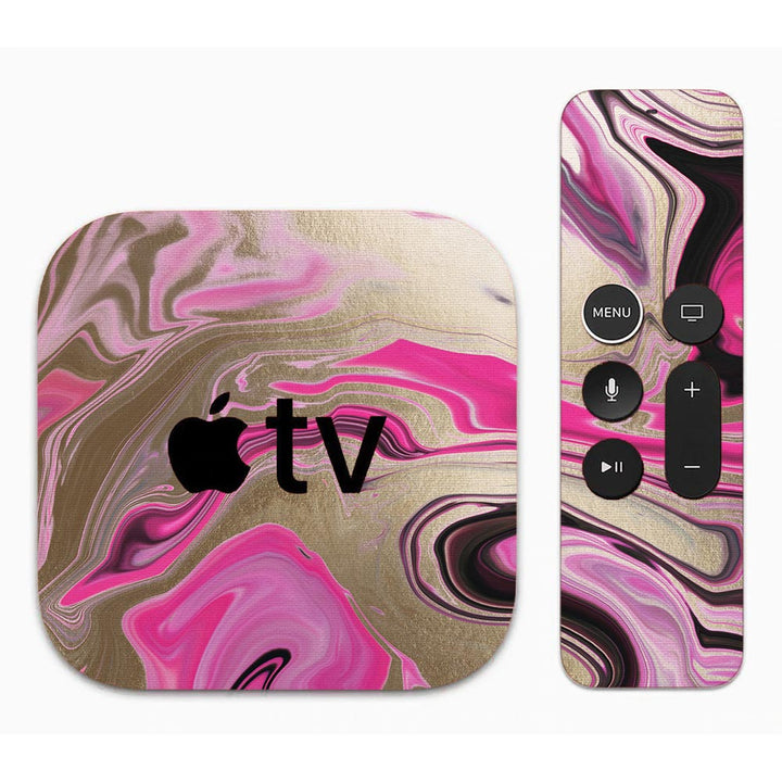 Glittery Liquid Marble - Apple TV Skin