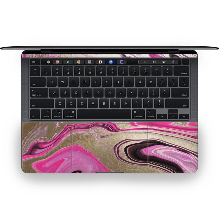 Glittery Liquid Marble - MacBook Skins