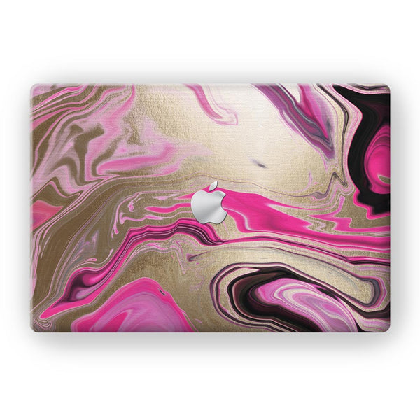 Glittery Liquid Marble - MacBook Skins