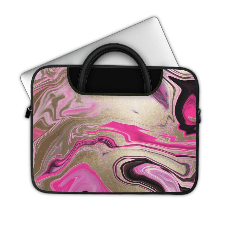 Glittery Liquid Marble - Pockets Laptop Sleeve