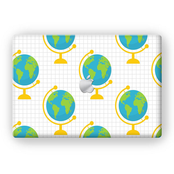 Globe Pattern - MacBook Skins