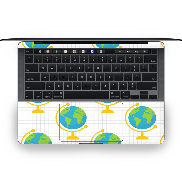 Globe Pattern - MacBook Skins