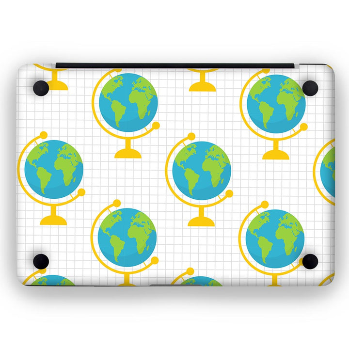 Globe Pattern - MacBook Skins