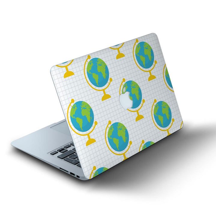 Globe Pattern - MacBook Skins