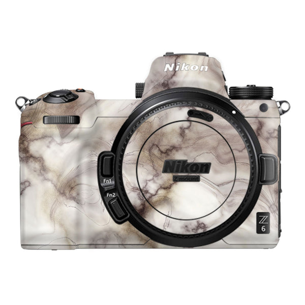 Glossy Brown Marble - Nikon Camera Skins