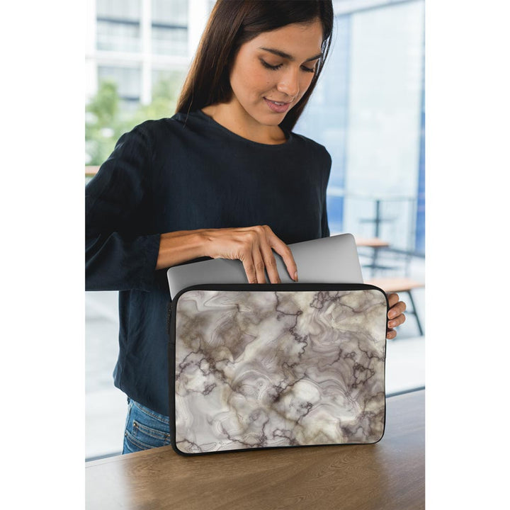 Glossy Brown Marble - Laptop Sleeve