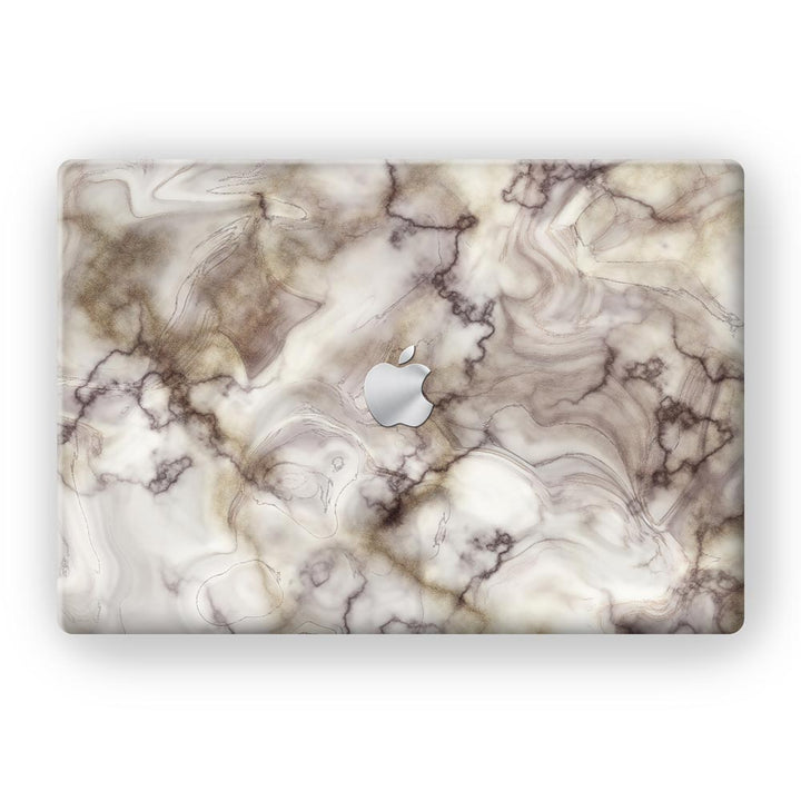 Glossy Brown Marble - MacBook Skins