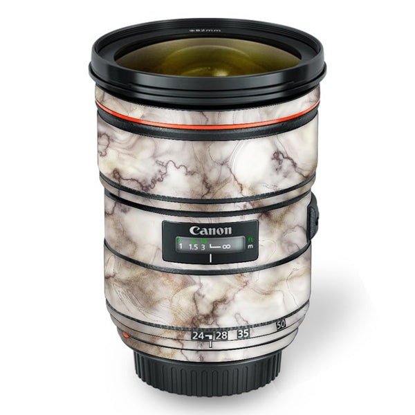 Glossy Brown Marble - Canon Lens Skin