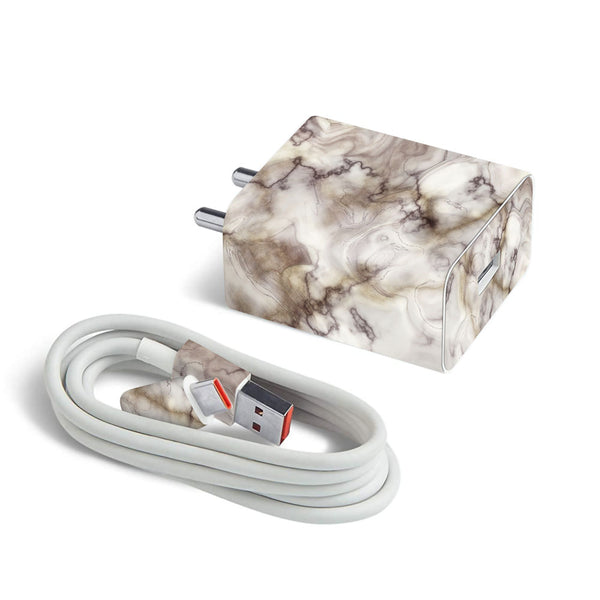Glossy Brown Marble - MI 22.5W & 33W Charger Skin