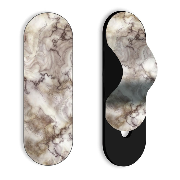 Glossy Brown Marble -  Slider Mobile Grip