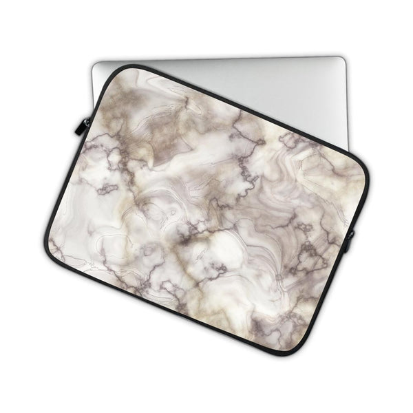 Glossy Brown Marble - Laptop Sleeve