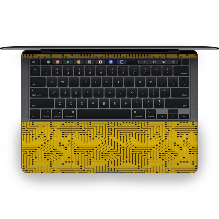 Golden Circuit- MacBook Skins