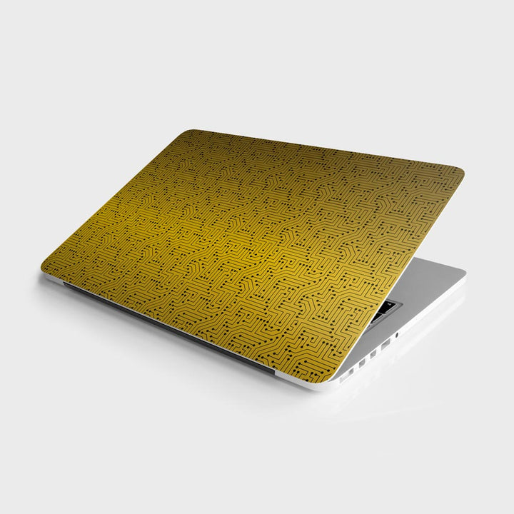 Golden Circuit - Laptop Skins By Sleeky India