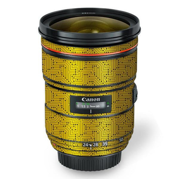 Golden Circuit - Canon Lens Skin By Sleeky India