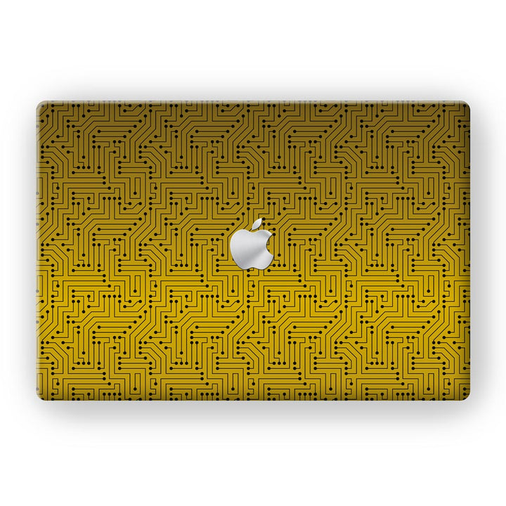 Golden Circuit- MacBook Skins