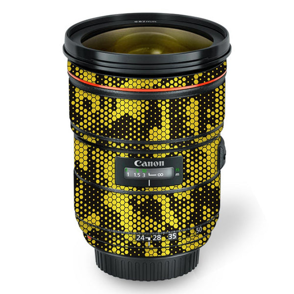 Gold Hive Camo - Canon Lens Skin By Sleeky India