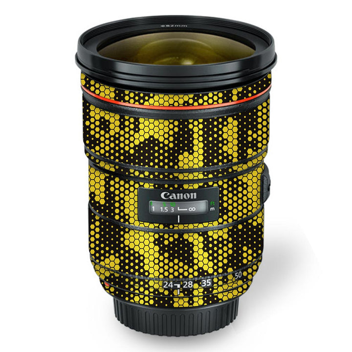 Gold Hive Camo - Canon Lens Skin By Sleeky India