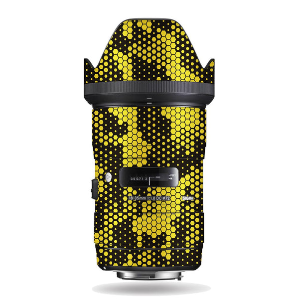 Gold Hive Camo - Sigma Lens Skin By Sleeky India