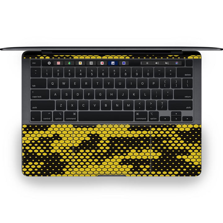 Gold Hive Camo - MacBook Skins