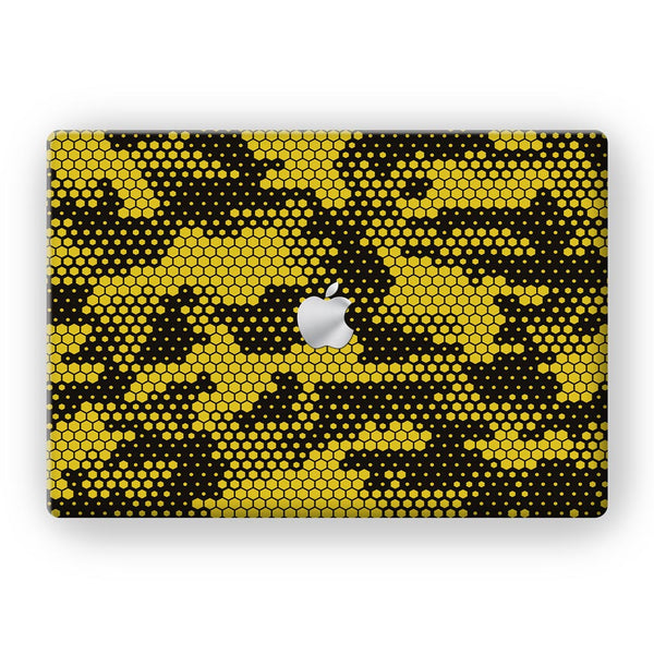 Gold Hive Camo - MacBook Skins