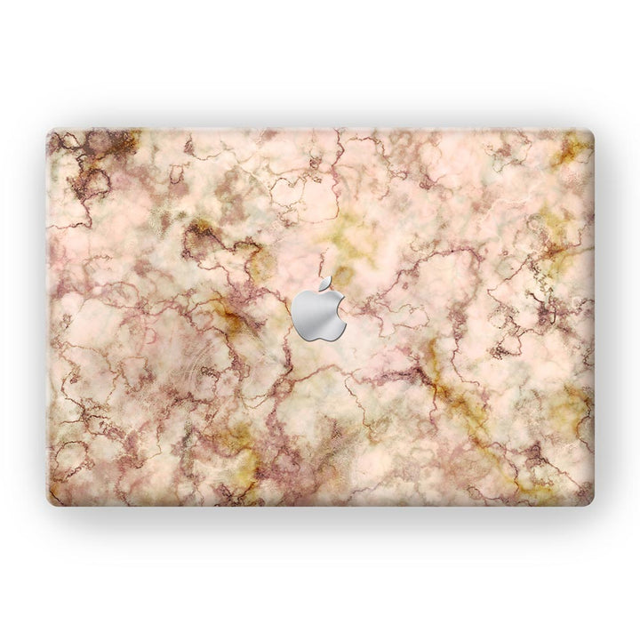 Gold Peach Marble - MacBook Skins