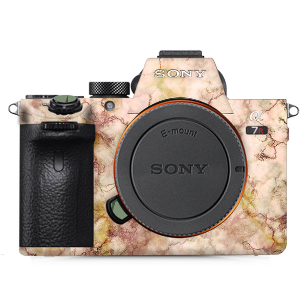 Gold Peach Marble - Sony Camera Skins