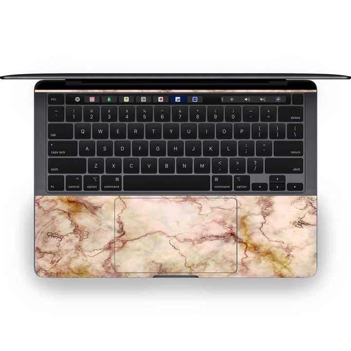 Gold Peach Marble - MacBook Skins