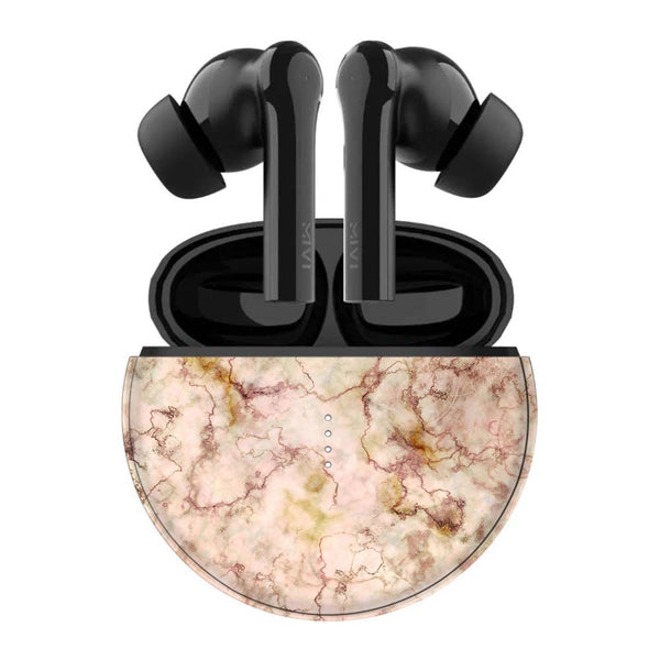Gold Peach Marble - Mivi DuoPods F60 Skins